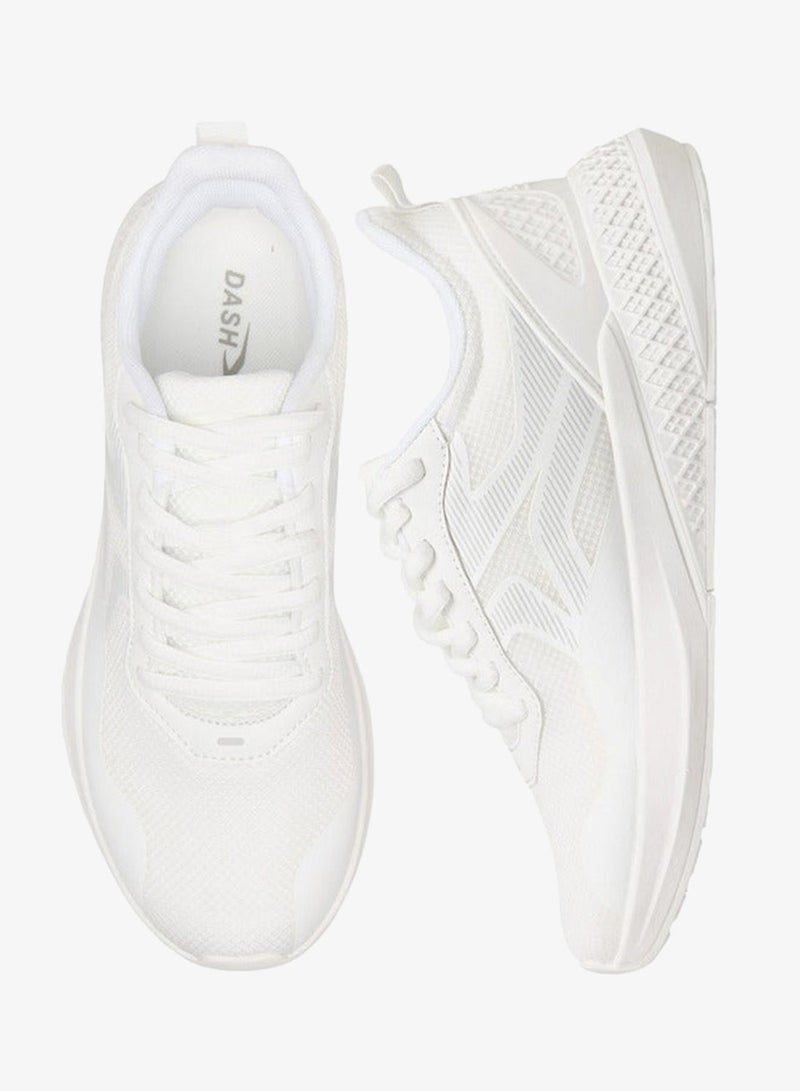 Dash Women Panelled Sports Shoes with Lace-Up Closure - Image 1