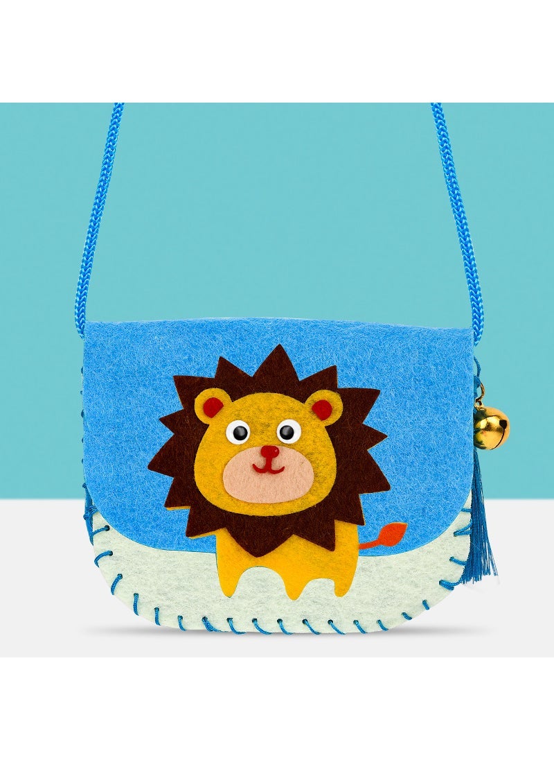 Kids DIY Craft Felt Bag Kit Educational Toy Lion