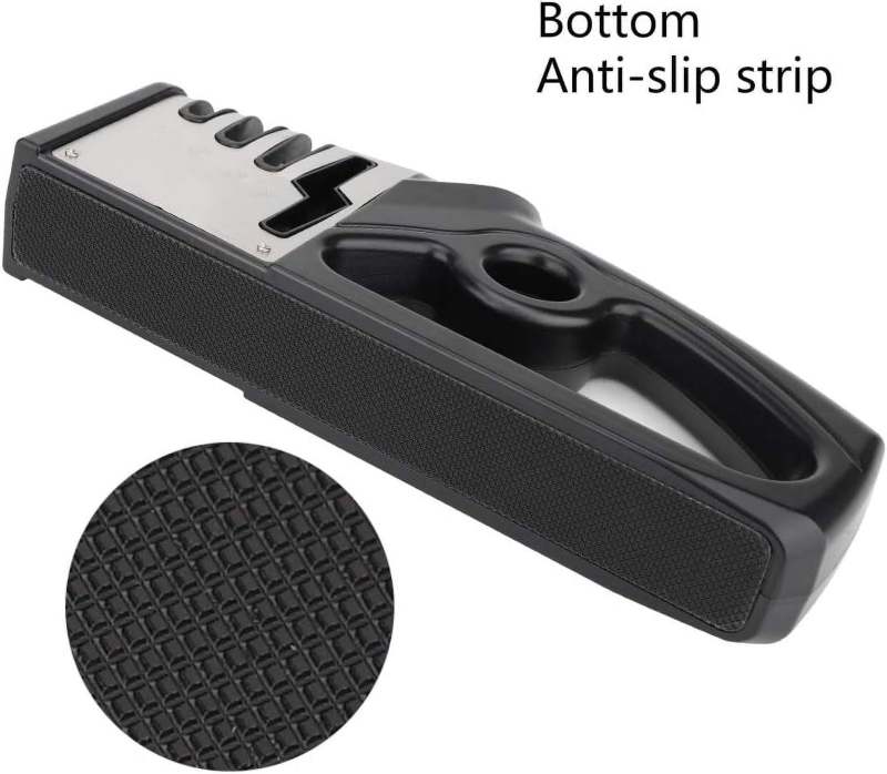 Knife Sharpener 4-Stage Sharpening System Restore Razor Sharpness In Seconds - 4-In-1 Versatility Ergonomic Non-Slip Design Portable Sharpener for Home Kitchen Outdoor Camping DIYers - Image 4