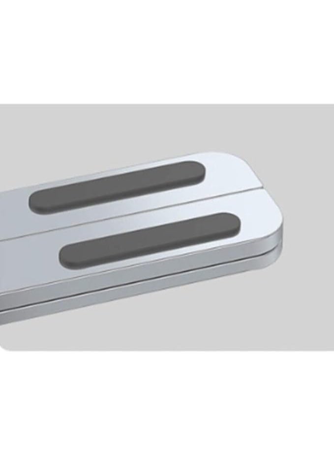 Portable metal laptop and tablet stand with adjustable height for comfortable work and study silver Size: 16 * 25 cm - Image 4