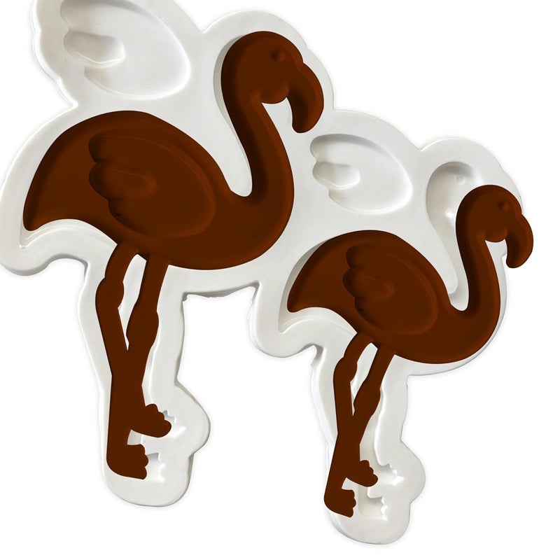 MoldBerry Garnising Mold Making Flamingo Shape Silicone Garnish Mold Chocolate Mould Candy Crayons Fondant Resin Sugarcraft Cake Decoration Tools for DIY Dessert Decoration Garnish Pack of 1 - Image 4