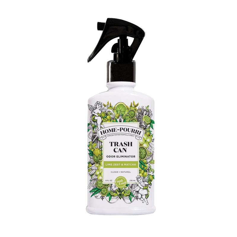 Poo-Pourri Home-Pourri Trash Can Odor Freshener, 8 Fl Oz - Lime Zest and Matcha - Image 1