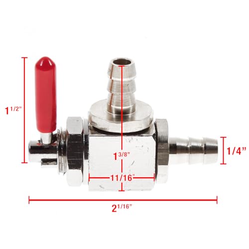 Raider 077118 Universal 90Degree Turn Fuel Shut Off Valve Fits 14 Line - Image 3