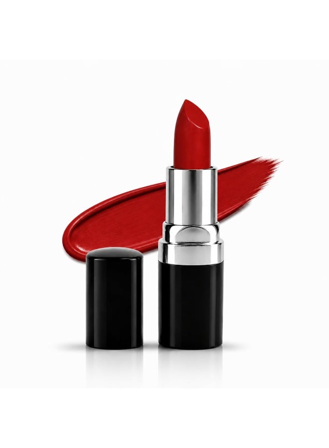Barva Natural & Moisturising Lipstick 4.3g (Fiery 604) | With Pure Ghee & Kokum Butter | Mineral Colour | Long Lasting Bold Red Lipstick - Image 1