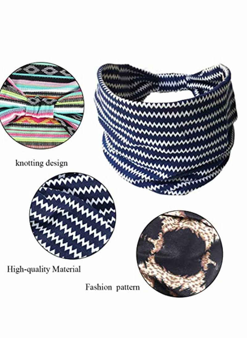 إسكدنيا 3 Pcs Headbands Leopard Hair Bands Non Slip Twist - Image 4