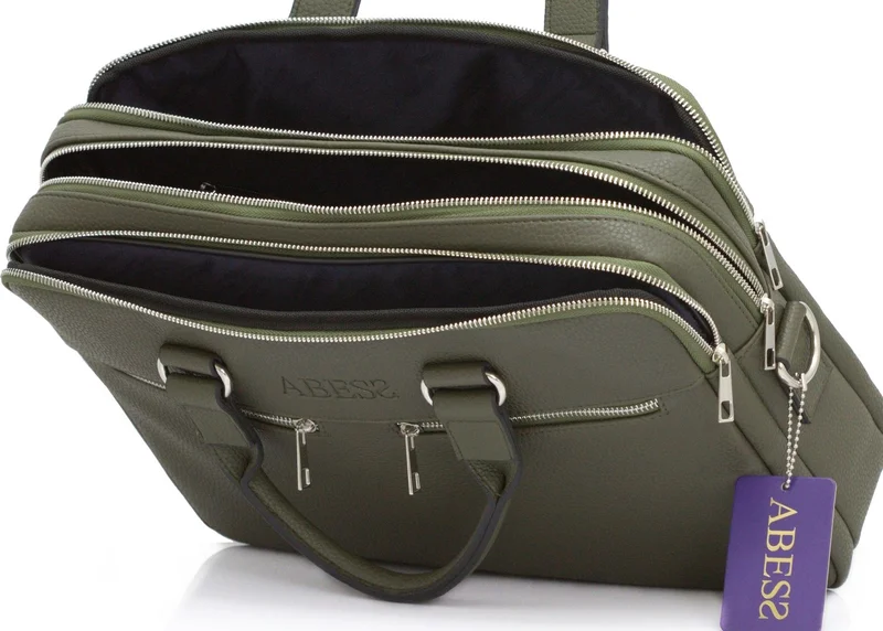 Abess Briefcase , 3 Compartment Stylish Model Briefcase