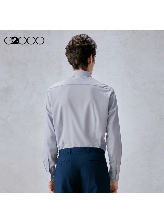 G2000 Non-iron Draped Feel Men's 2025 Autumn Winter Soft Skin-friendly Commuter Long Sleeve Shirt - Image 1
