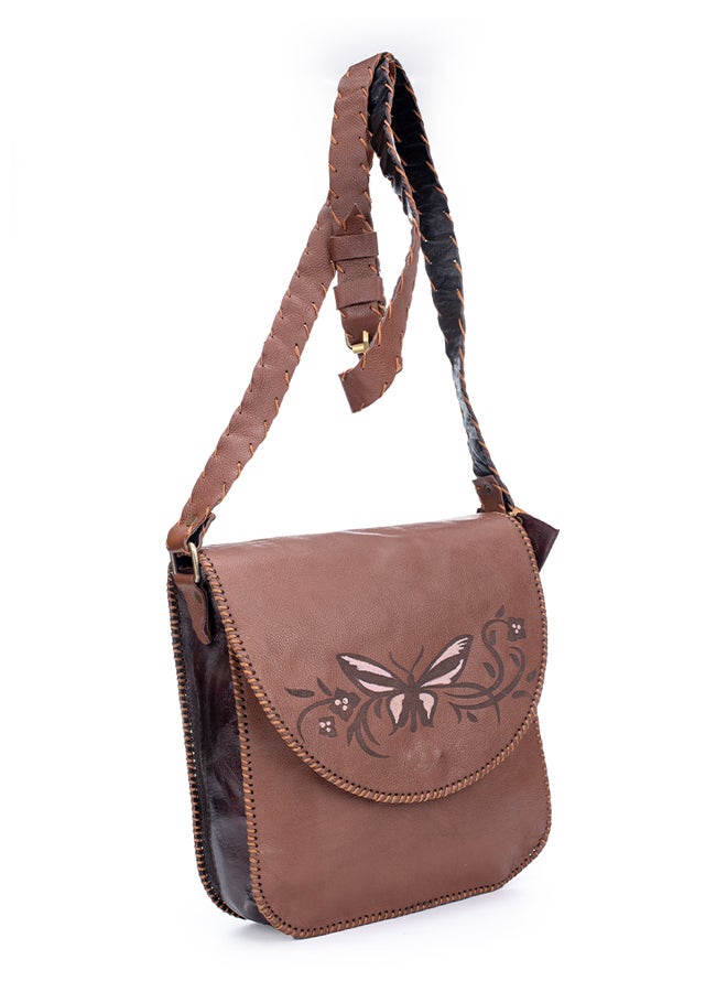 Sheer Fashionable Leather Crossbody Bag - Image 3