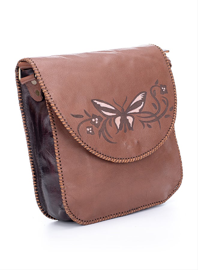 Sheer Fashionable Leather Crossbody Bag - Image 2