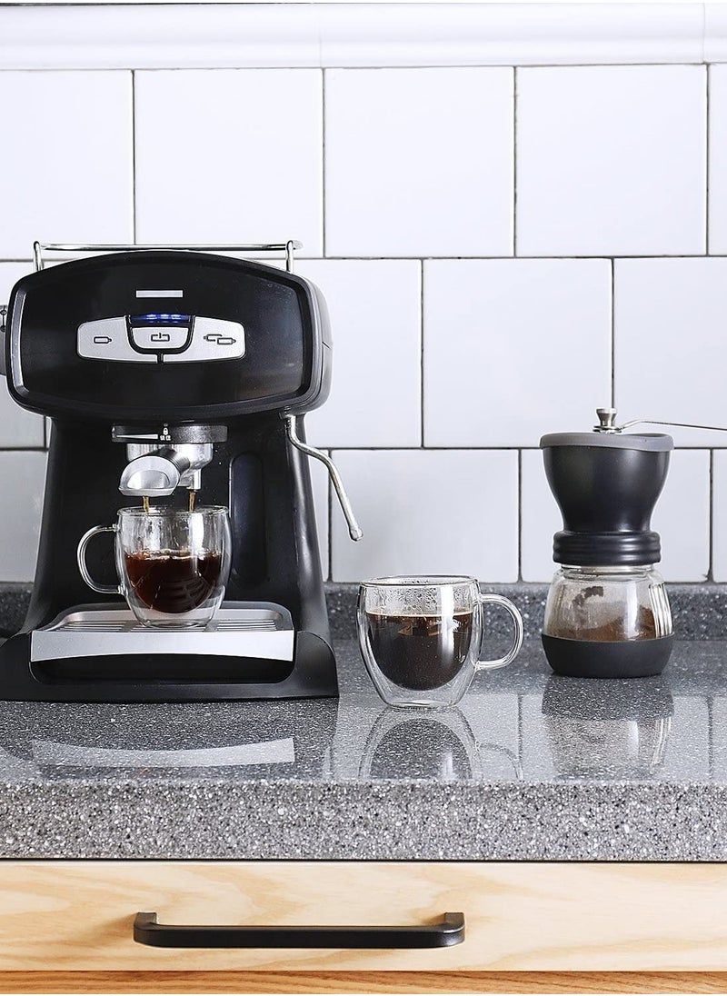 Eworld 12-Piece Insulated Double Wall Cup with Handle for Drinkware Coffee Tea 250ml  - Image 5