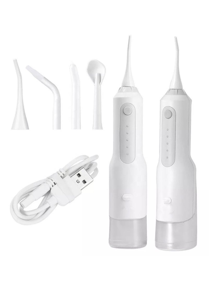 Calla Portable Electric Water Flosser Oral Irrigator, Cordless Orthodontic Flossers for Braces, IPX7 Waterproof, 5-Modes with 4 Replacement Jet Tip - Image 2