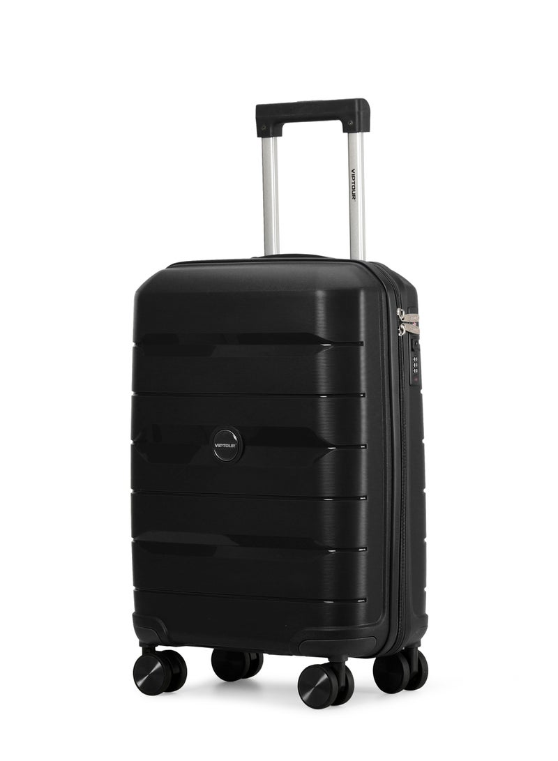 VIPTOUR PP Hardside Cabin Luggage – 360° Spinner Wheels, TSA Lock, Telescopic Handle - Image 1