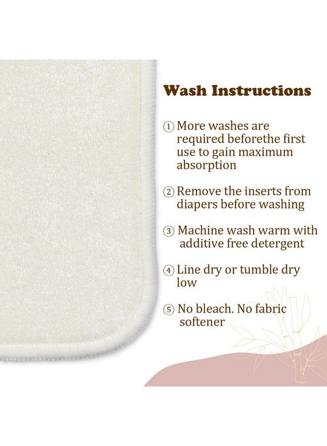 ماما كوالا حفاضات قماشية طبيعية للأطفال مكونة من 5 طبقات من ماما كوالا مع أزرار كبس، قابلة للتعديل وإعادة الاستخدام لأي حفاضات قماشية للأطفال (عبوة من 6 قطع) - Image 5