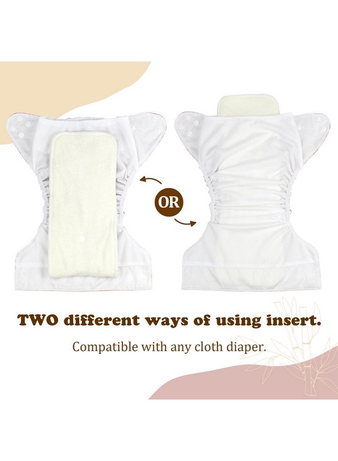 ماما كوالا حفاضات قماشية طبيعية للأطفال مكونة من 5 طبقات من ماما كوالا مع أزرار كبس، قابلة للتعديل وإعادة الاستخدام لأي حفاضات قماشية للأطفال (عبوة من 6 قطع) - Image 4