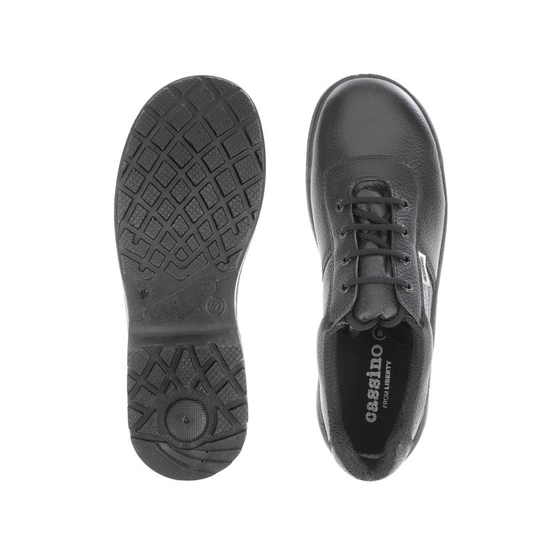 Liberty Warrior Cassino Safety Shoes for Men, Steel Toe, Genuine Leather, Light Weight, PU Sole, Black, Sizes-5UK-11UK - Image 4