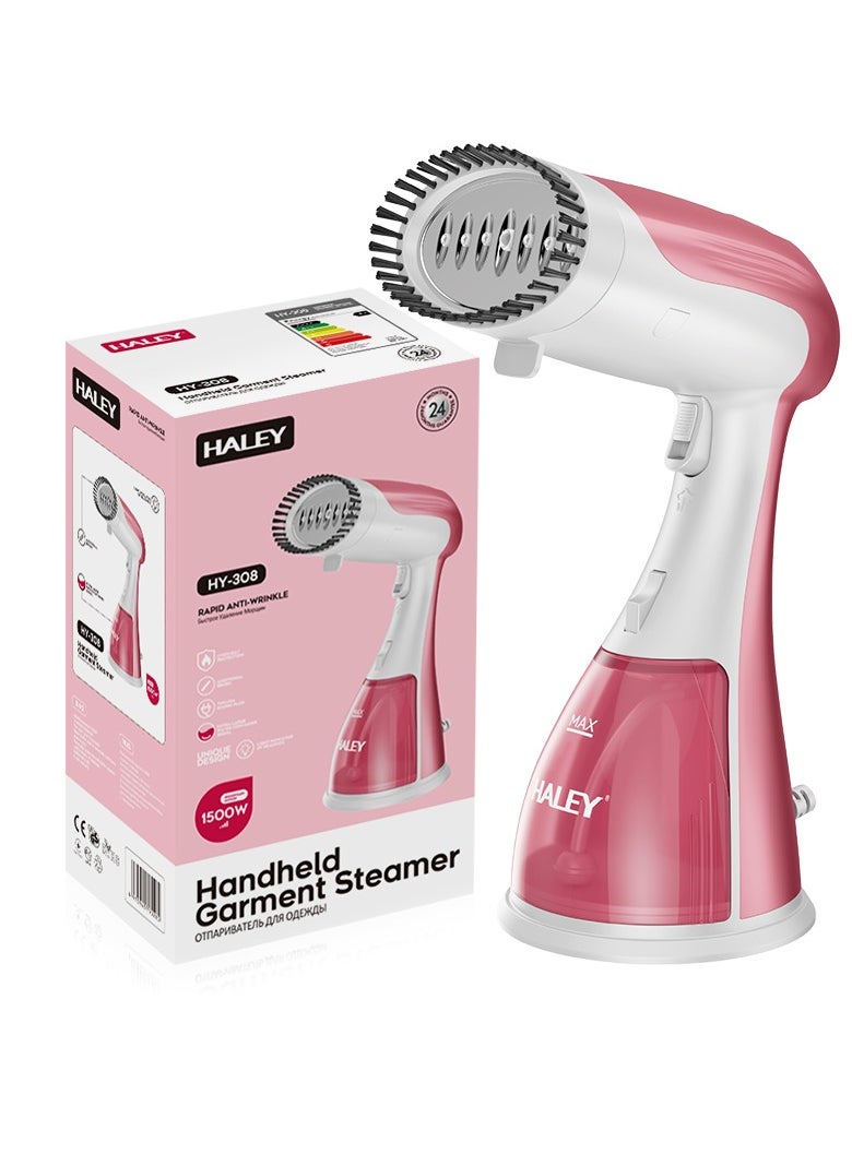 Haley - Portable Clothes Steamer 1500W with a Detachable 300ml Water Tank - 15-second Quick Heating - Auto Shut Off, Leak-Proof, and Fast Wrinkle Removal. 1 year Warranty - Image 1