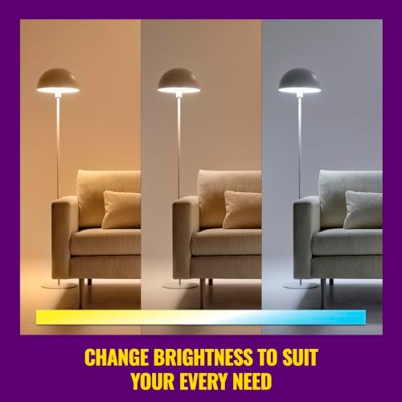 WiZ Connected Color High Lumen 6 Retrofit Downlight for residential and commercial lighting, aluminum housing, white finish, 2700K6500K + RGB with 16M colors, smart app and voice control, no hub required - Image 3
