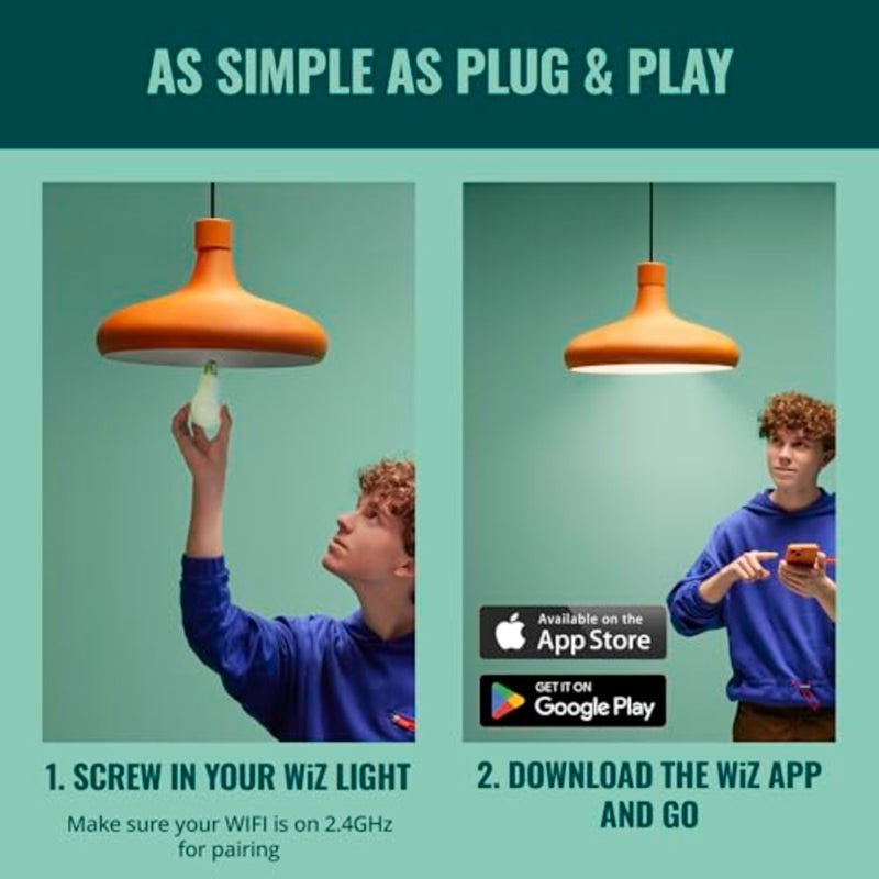WiZ Connected Color High Lumen 6 Retrofit Downlight for residential and commercial lighting, aluminum housing, white finish, 2700K6500K + RGB with 16M colors, smart app and voice control, no hub required - Image 4