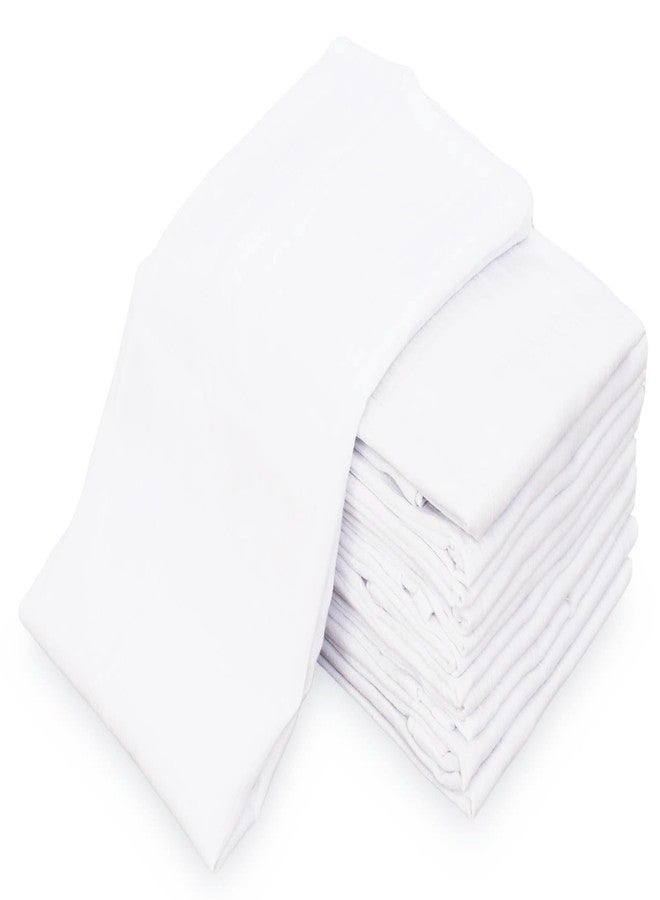 GOLD TEXTILES White Flour Sack Towels (12 Pack - 28x28) 100% Cotton Kitchen Towels – Multipurpose, Soft & Absorbent, Quick Dry with Easy Care - Image 2