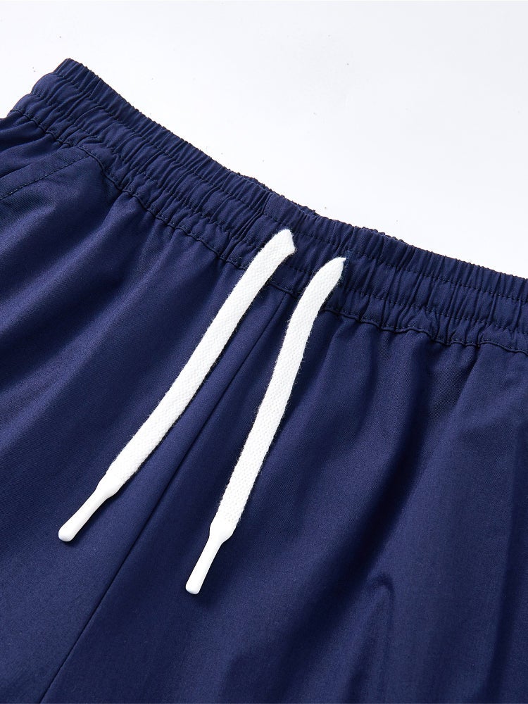 بالابالا شورت كاجوال - تفاصيل خطوط بلون متباين، جيوب وخصر مطاطي مع رباط قابل للتعديل للأولاد - Image 3