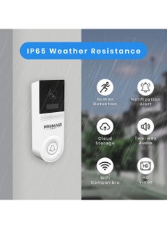 Promage Connect Smart WIFI DOORBELL WITH CHIME PC D221 W - pzsku/ZA887AD4AB06C7052927DZ/45/_/1706857266/4f896faa-630f-4028-922b-d21fb40f3654