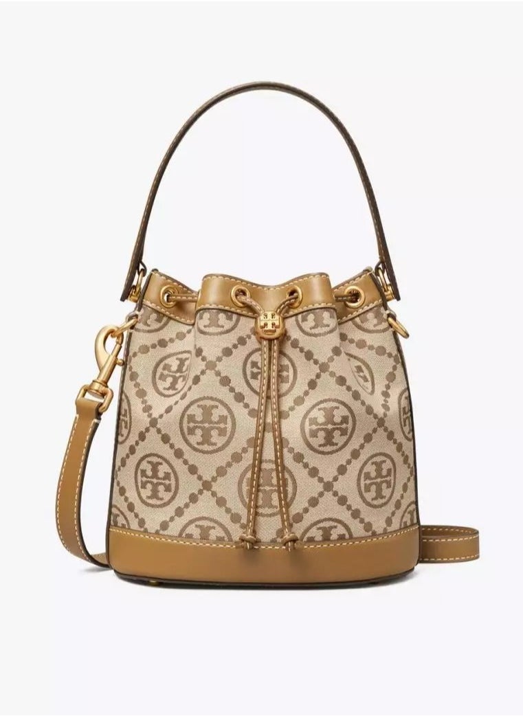 TB Tory Burch Large T Monogram Jacquard Bucket Bag  - Image 1