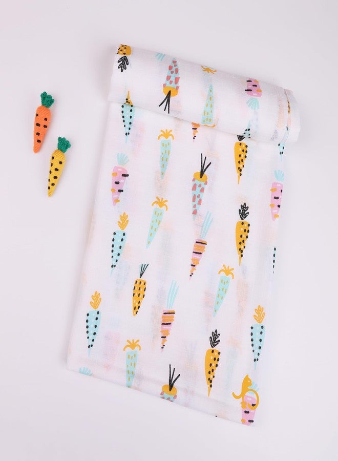 Just Bumm 100% Organic Cotton Muslin Swaddle for Newborn Babies - 98x98 cm, Soft, Breathable, Lightweight Swaddle Wraps for Babies Pack of 3 (Big Adventure) - Image 3