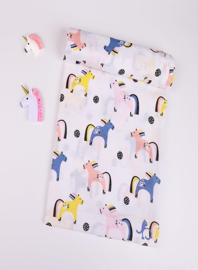 Just Bumm 100% Organic Cotton Muslin Swaddle for Newborn Babies - 98x98 cm, Soft, Breathable, Lightweight Swaddle Wraps for Babies Pack of 3 (Big Adventure) - Image 4
