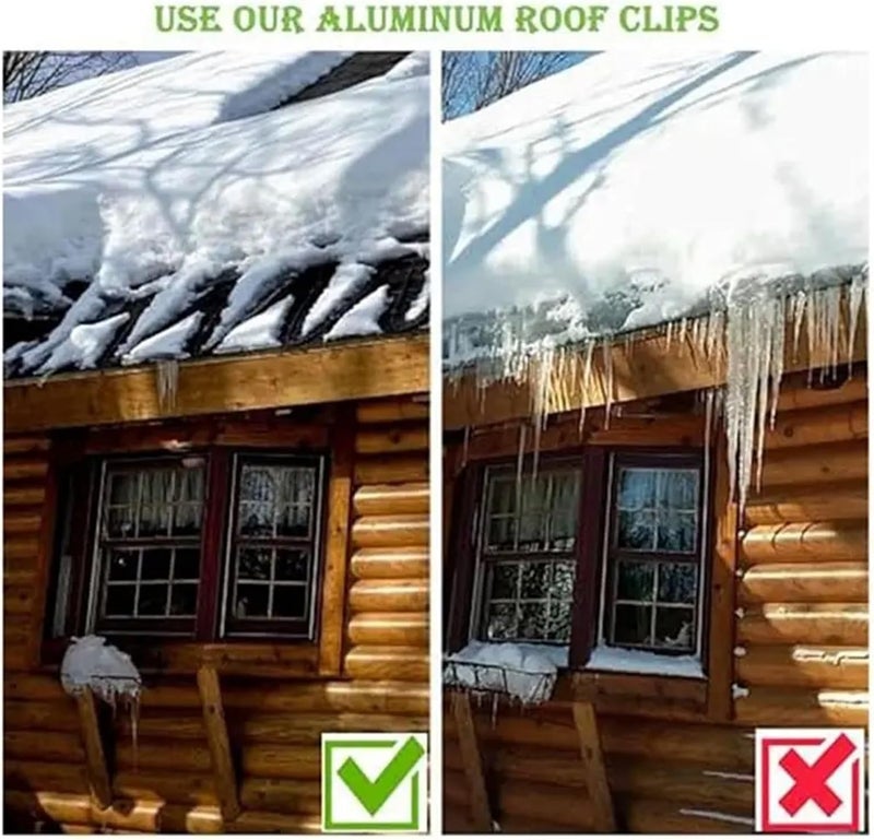Roof Cable Clips Roof De-Icing Cable Clips 10/50Pack Metal Clip Heat Aluminum Deicing Easy To Use(20pcs) - Image 4
