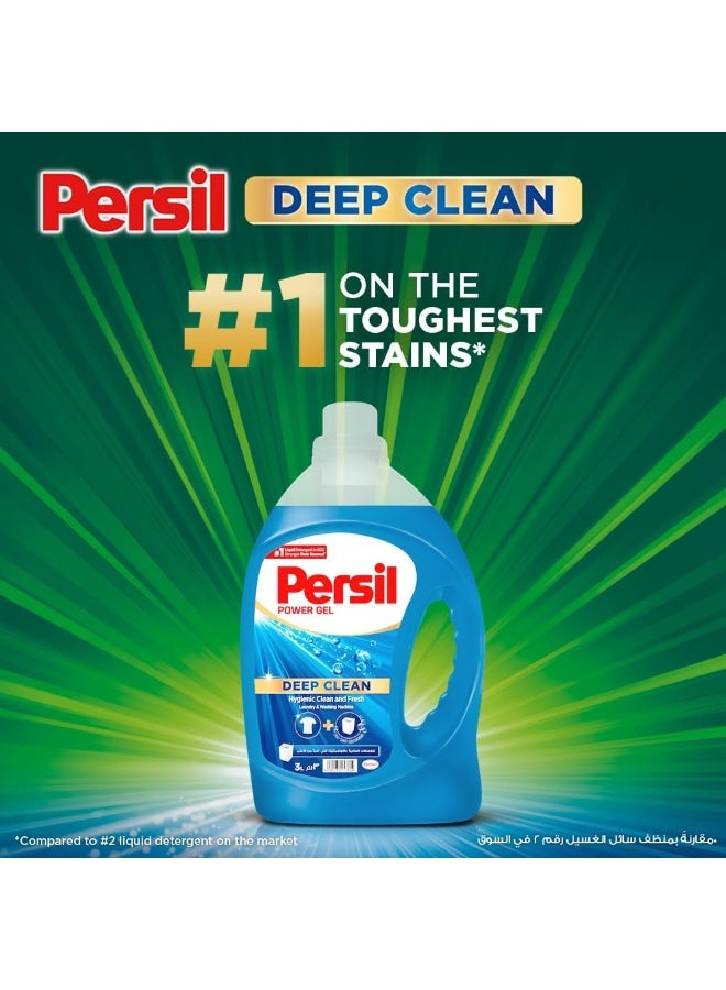 Persil Power Gel Liquid Laundry Detergent, With Deep Clean Technology, For Top Loading Washing Machines, 2.9L +1L - Image 2