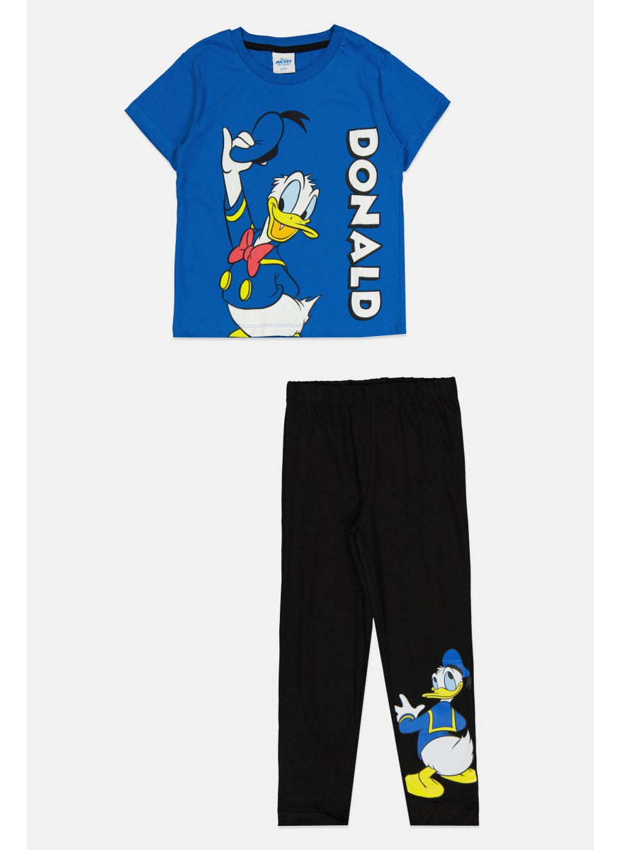 Disney Kids Boy 2 Pieces Mickey And Friends Pajama Set, Multicolor  - Image 1