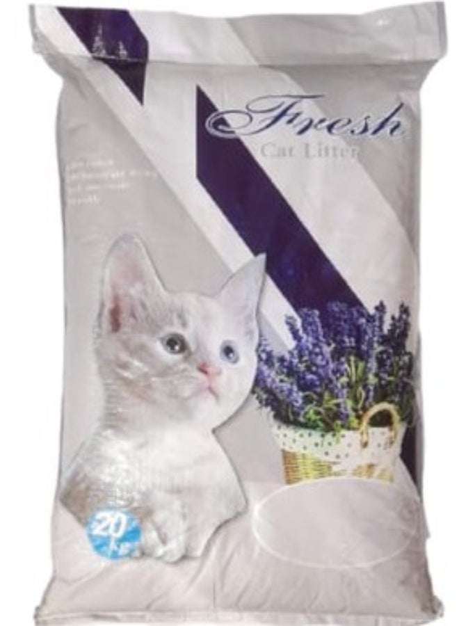 Fresh Cat Litter with a lavender scent 20kg - Image 1