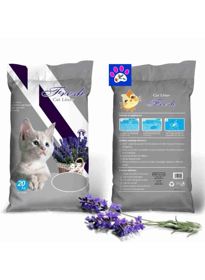 Fresh Cat Litter with a lavender scent 20kg - Image 2