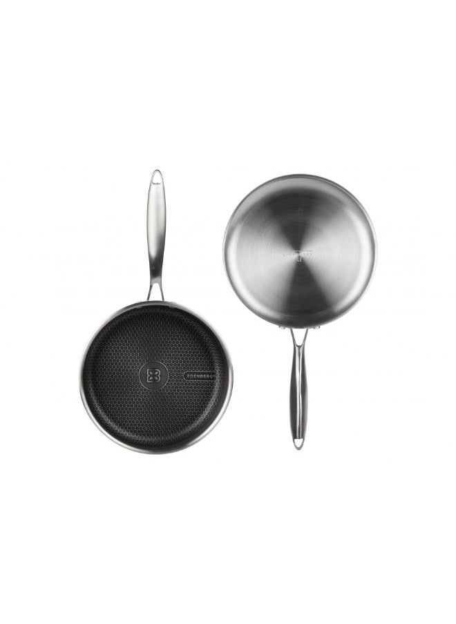 EDENBERG 24cm Deep Fry Pan with lid non-stick honey comb interior