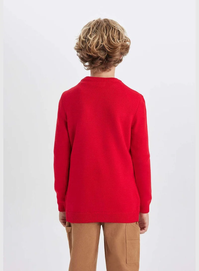 DeFacto New Year Boy Crew Neck Long Sleeve Tricot Pullover