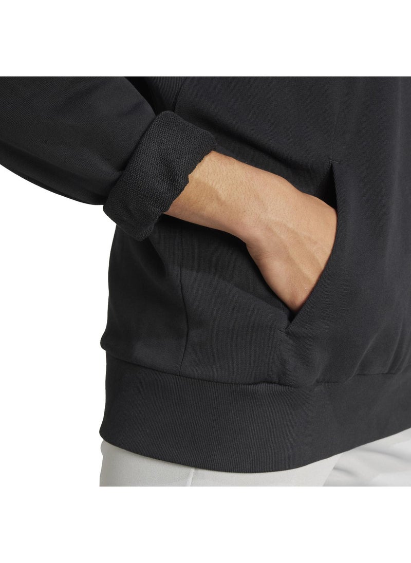 اديداس سويت شيرت تدريب أسود عالي الجودة للجنسين مقاس - Image 5