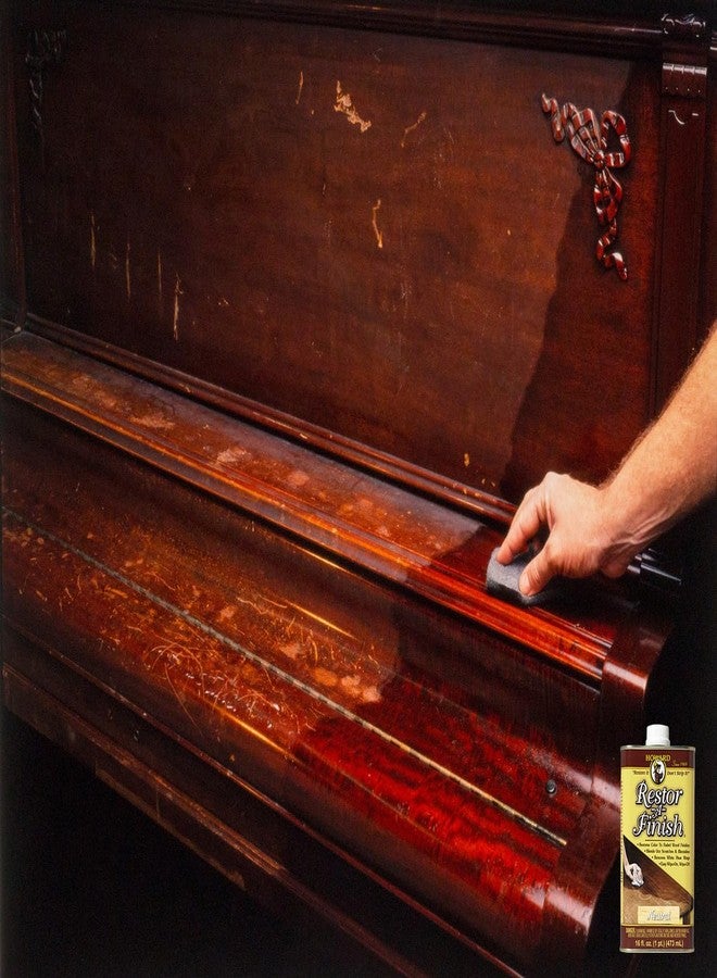 Howard Products Restor-A-Finish, Wood Stain to Restore a Finish for Wood Surfaces, Golden Oak, 16 Fl Oz, Pack of 1 - Image 4