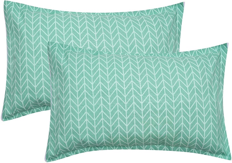 RUSTIC LINEN 144 TC Premium Glace Cotton Assorted Printed Floral Design Pillow Cover -17X27Inches,Breathable Envelope Closure Pillow Cases,Set of 6 (12 Pieces),Multicolor Pillow Covers - Image 4