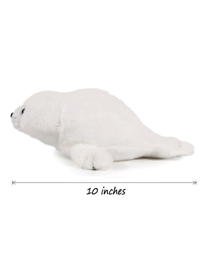 Ice King Bear Baby Seal Stuffed Animal Plush Toy White 10 Inches - Image 2