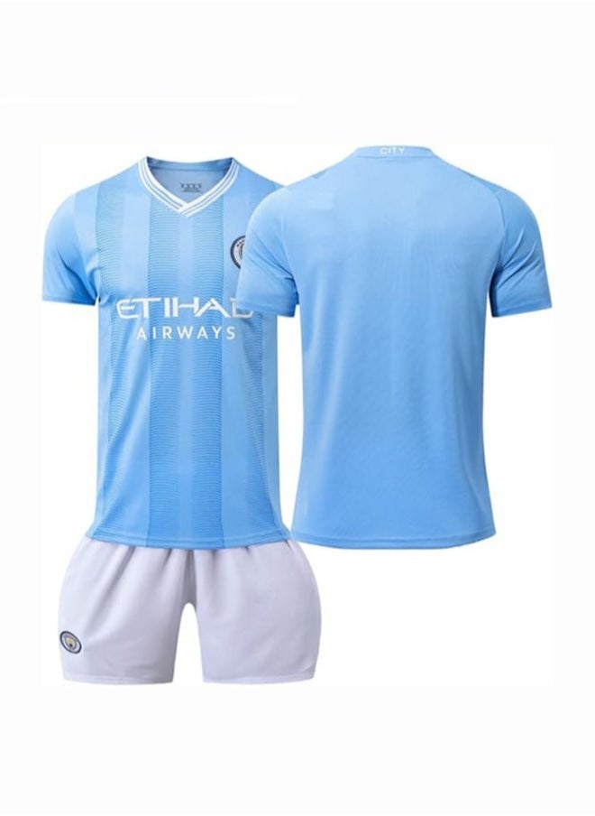fdsport Haaland Manchester City No. 9 Jersey Children's Football Jersey Set Game Training Jersey  - Image 1