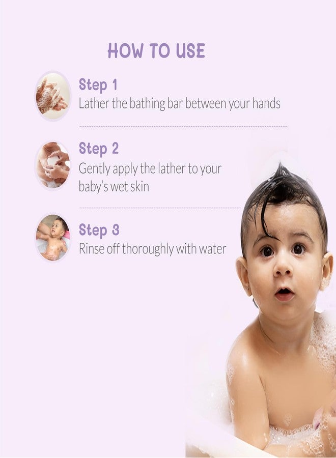 AreoVeda Baby Bathing Bar (100gm*2) | 24Hrs Hydration | Fights Germs | Lab Tested, EWG Verified, Cellularly Proven - Image 5