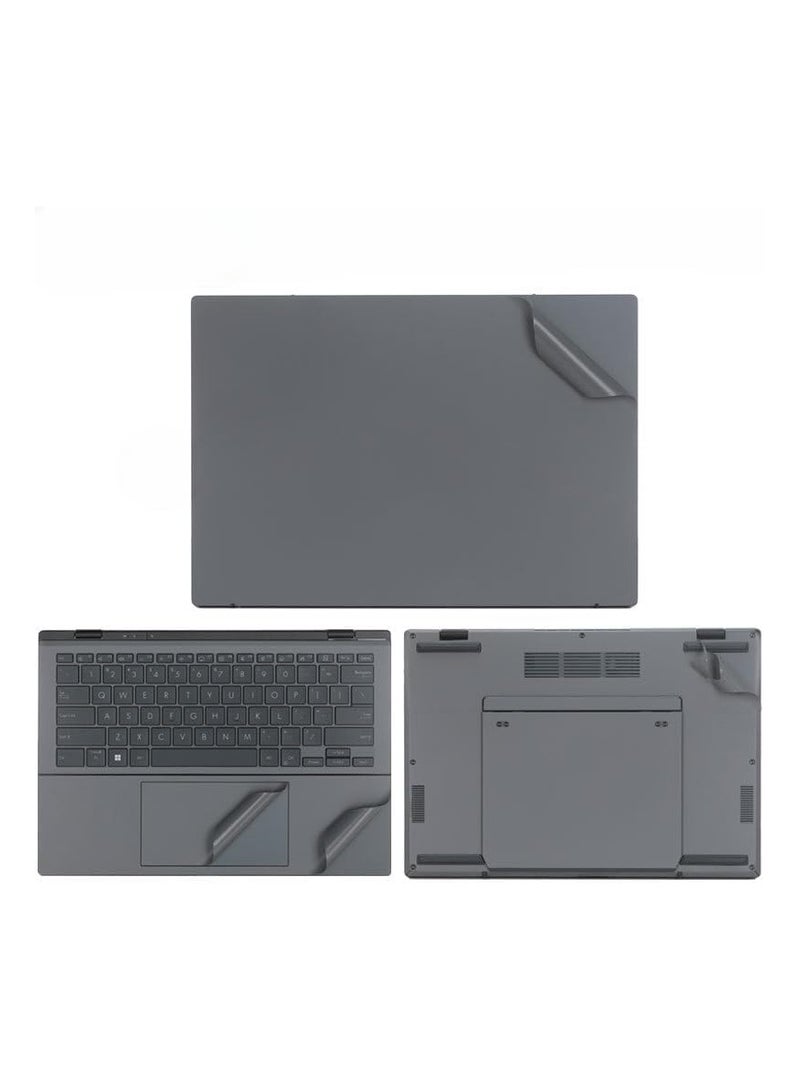 General Laptop Sticker Protective Cover for 2025 ASUS ZenBook DUO 14 UX8406 14-inch Scratch Resistant Sticker 3-Sided Laptop Film Laptop Membrane 