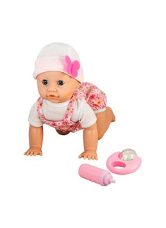Toy Box Giggles and Wiggles Crawling Small Baby Doll for Girls Babies Toddlers Gift Mix Colour  - Image 3