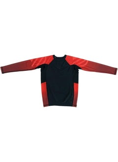 Sanabul  Kids Long Sleeve Rash Guard – Comfortable, Durable, SPF 50 Protection | Perfect Fit for BJJ, MMA & More | Boys & Girls (Red, Large)  - Image 2