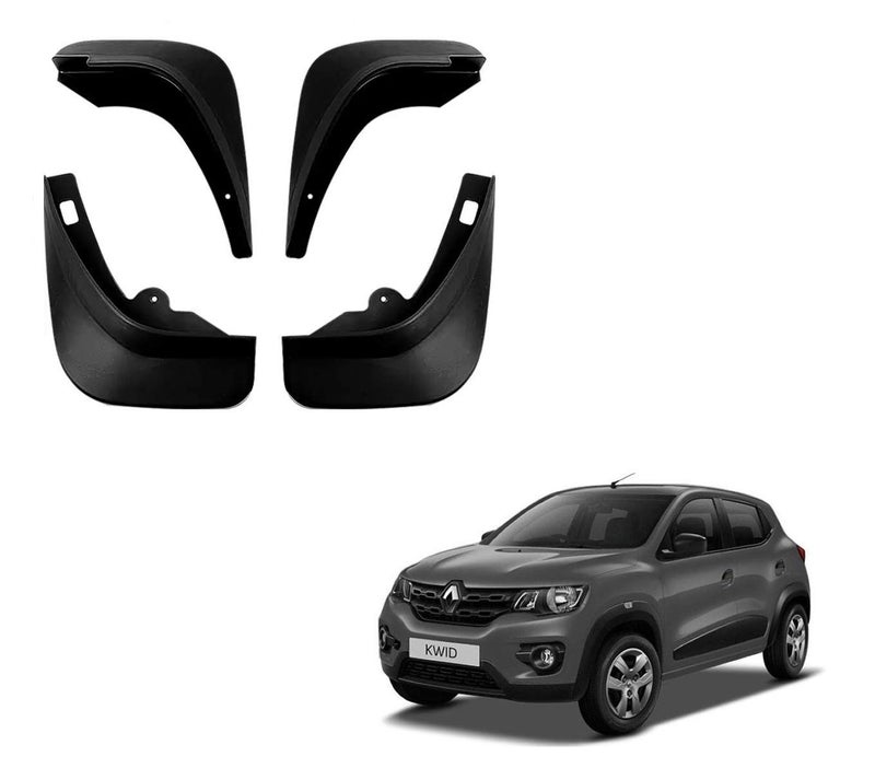 Auto Pearl Sparedeals - Car Mud Flap/Mud Guard Compatible with Renault Kwid 2015-2020 (Set of 4 Pcs.) - Image 1