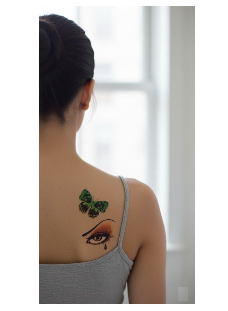 Temporary tattoo in distinctive colorful and eye-catching shapes. - Image 3