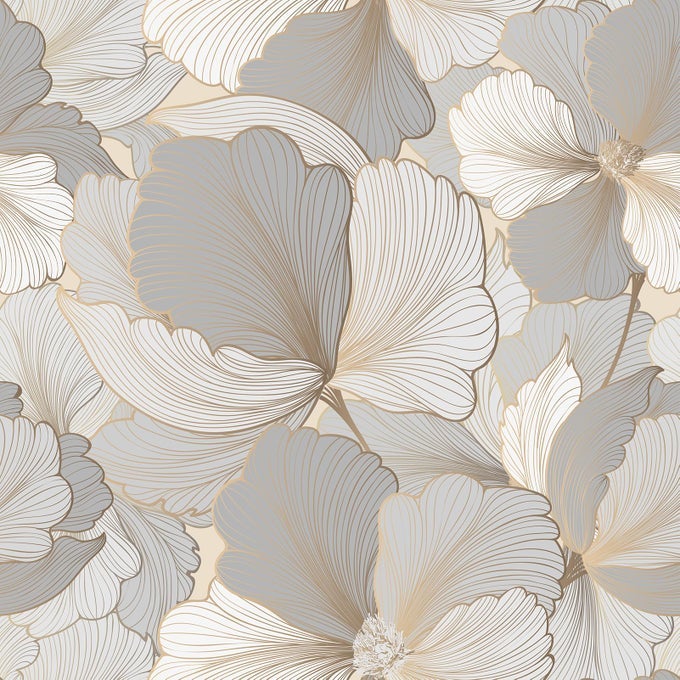 GINKGO LEAF WALLPAPER GREY GOLD FLORAL PEEL AND STICK WALLPAPER FOR BEDROOM SELF ADHESIVE BOHO CONTACT PAPER TROPICAL WALL PAPER FOR SHELF LINER VINYL ROLL CABINET COVERING 175X102