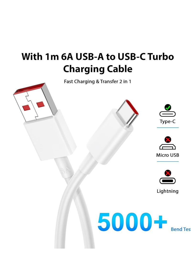 Beauenty For Xiaomi Charger, 120W Hypercharge Fast Wall Charger for Xiaomi 14 13 12 13t 12t 12s Pro Lite Redmi Note K80 K70 K60 K50 12 11 Pro Plus Black Shark 3 4 5 Poco F6 F5 F4 Gt with Mi 3.3ft 3A USB Type - Image 5