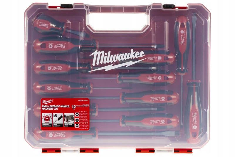 Milwaukee Set of 12 Tri-Lobe Screwdrivers 4932472003,Red - Image 5