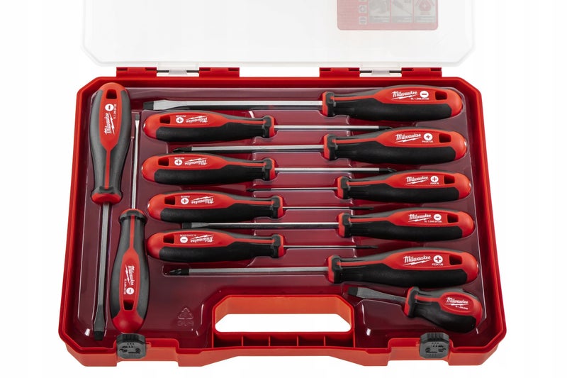 Milwaukee Set of 12 Tri-Lobe Screwdrivers 4932472003,Red - Image 4